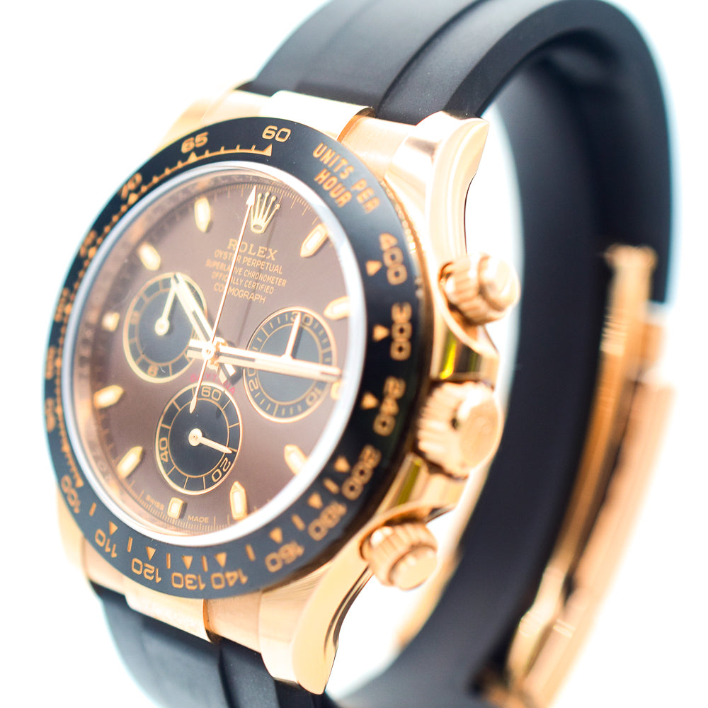 Daytona Rose Gold with Rubber Strap 116515LN