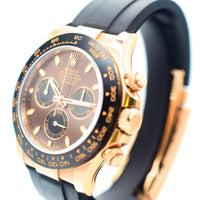 Daytona Rose Gold with Rubber Strap 116515LN