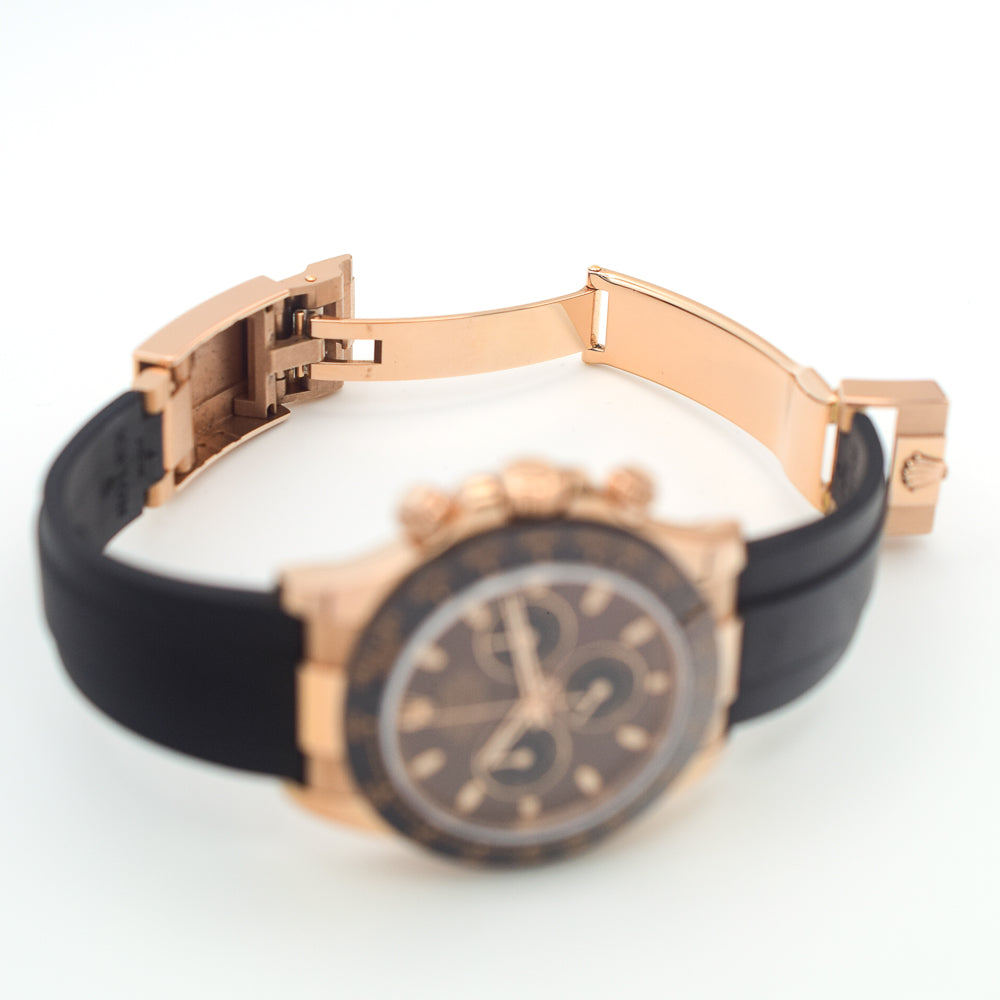 Daytona Rose Gold with Rubber Strap 116515LN