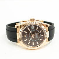 Sky-Dweller Rubber Strap Rose Gold 336235