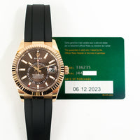 Sky-Dweller Rubber Strap Rose Gold 336235