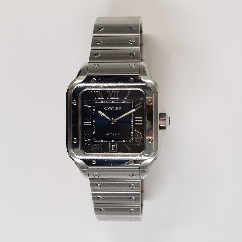 Cartier Santos de Cartier Stainless Steel WSSA0030 Blue Dial