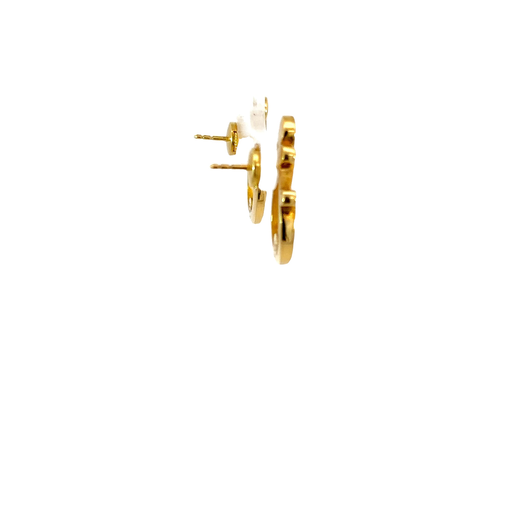 18k Yellow Gold & Turquoise Earrings