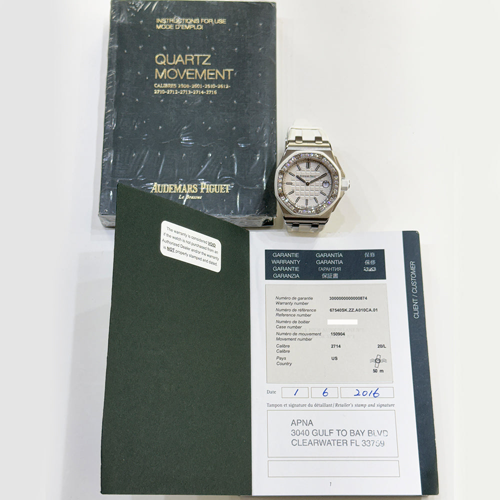 Royal Oak Offshore Lady 37mm Stainless Steel Diamond-set Bezel quartz 67540SK.ZZ.A010CA.01