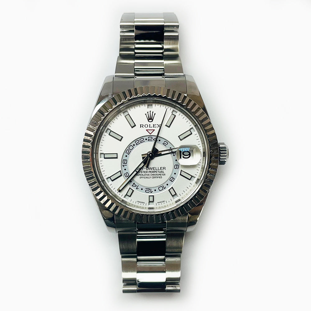 Sky-Dweller Steel and White Gold 326934