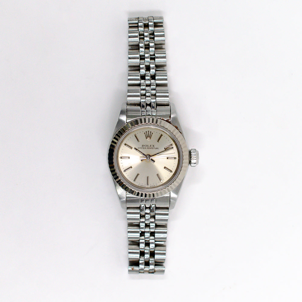 Oyster Perpetual 26mm Steel and White Gold 67194