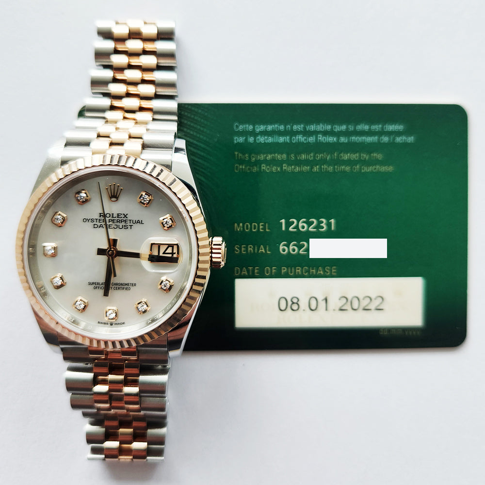 Datejust 36mm Steel and Rose Gold 126231