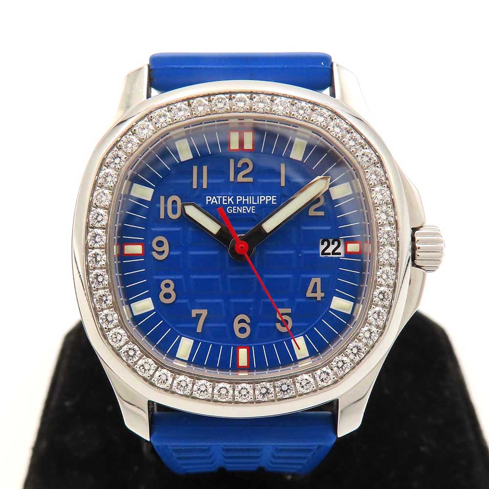 Aquanaut Luce 35.6mm Stainless Steel Diamond-set Bezel quartz 5067A-014