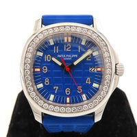 Aquanaut Luce 35.6mm Stainless Steel Diamond-set Bezel quartz 5067A-014