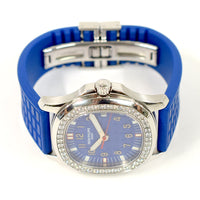 Aquanaut Luce 35.6mm Stainless Steel Diamond-set Bezel quartz 5067A-014