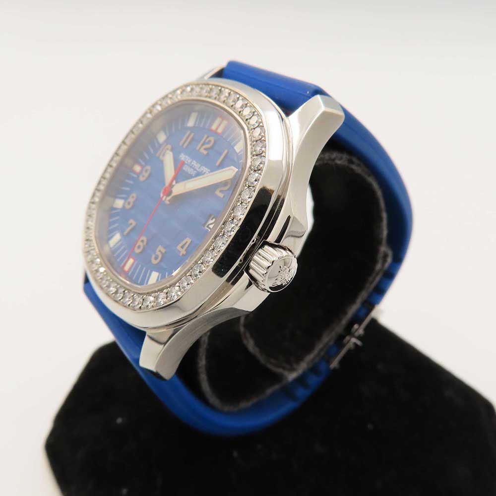Aquanaut Luce 35.6mm Stainless Steel Diamond-set Bezel quartz 5067A-014
