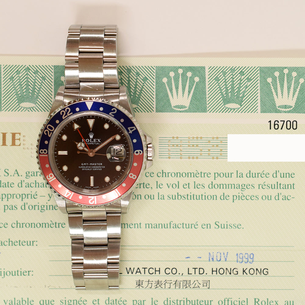 GMT Master I Transitional Pepsi Bezel 16700