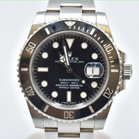Submariner Date 40mm Black Bezel Steel 116610LN