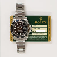 Submariner Date 40mm Black Bezel Steel 116610LN