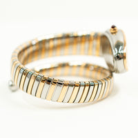 Serpenti Tubogas Quartz 35mm Steel and Rose Gold 102123