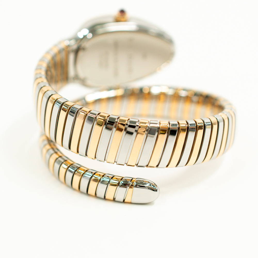 Serpenti Tubogas Quartz 35mm Steel and Rose Gold 102123