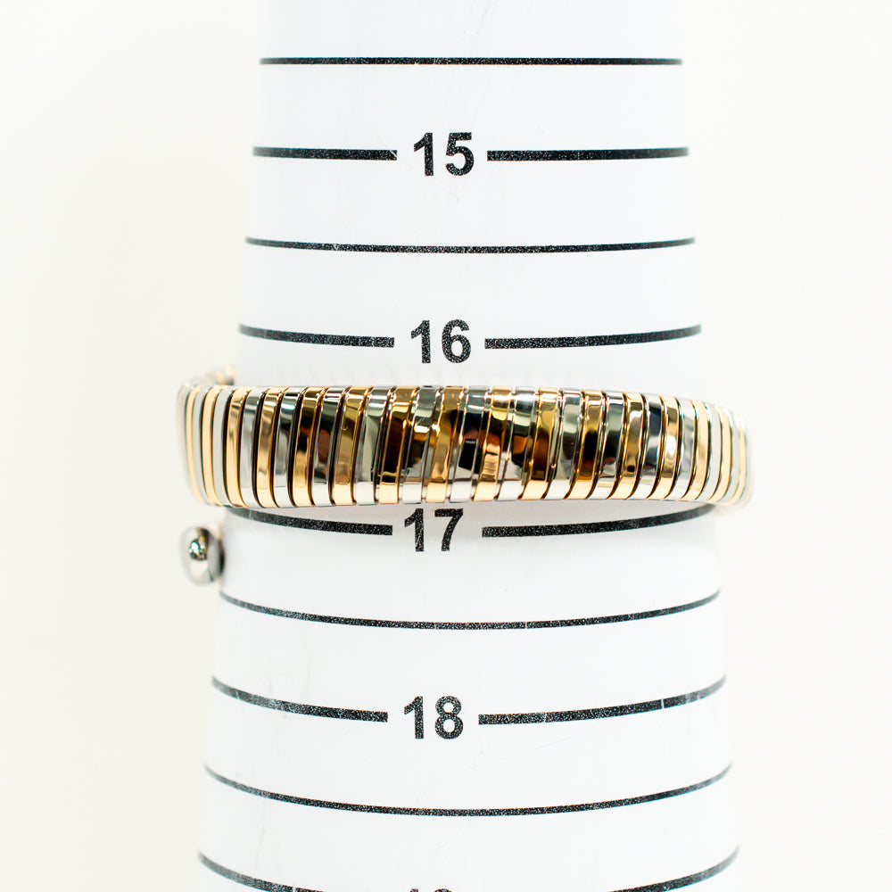 Serpenti Tubogas Quartz 35mm Steel and Rose Gold 102123