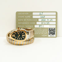 Serpenti Tubogas Quartz 35mm Steel and Rose Gold 102123