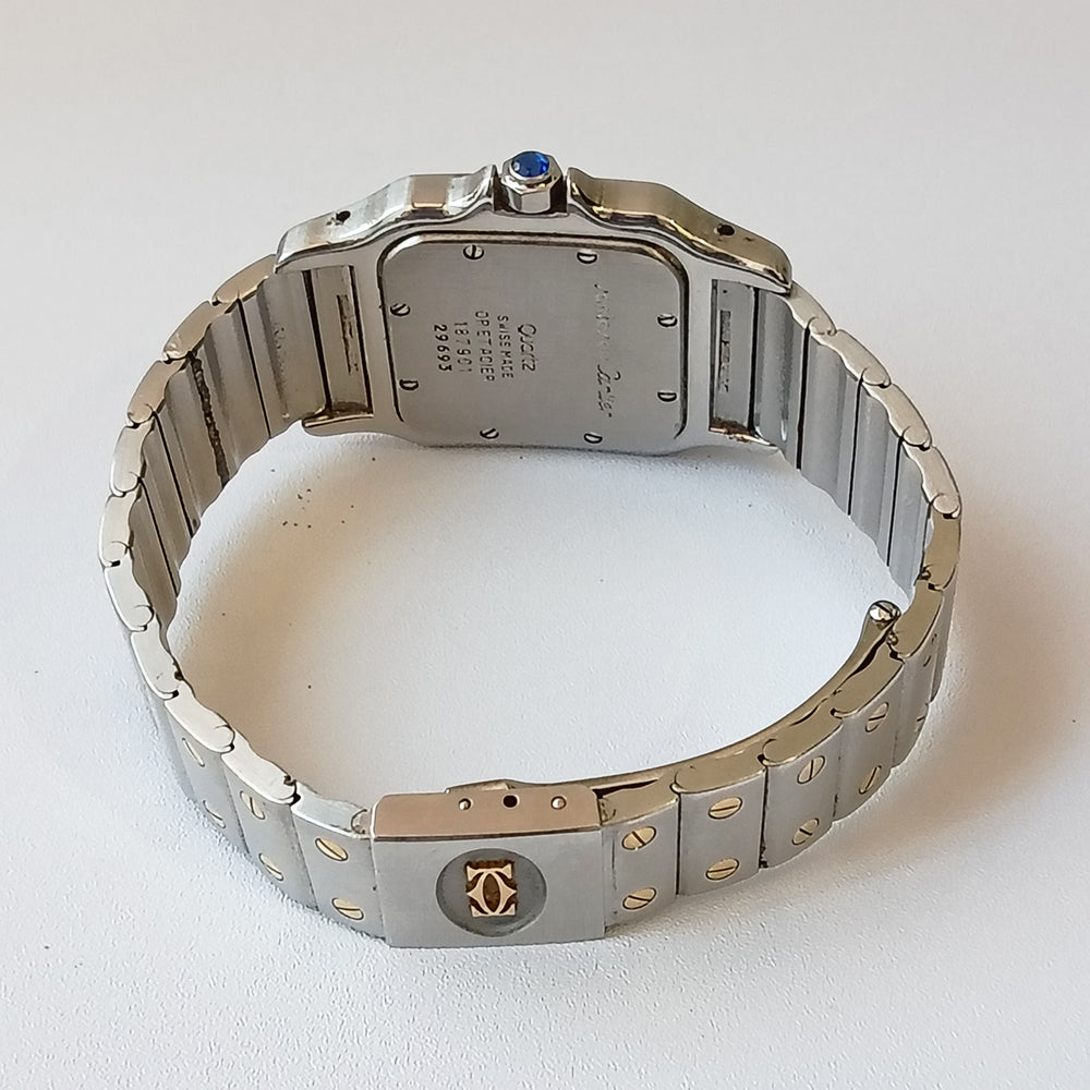 Santos Galbée Large 29mm Stainless Steel and Yellow Gold Quartz W20011C4