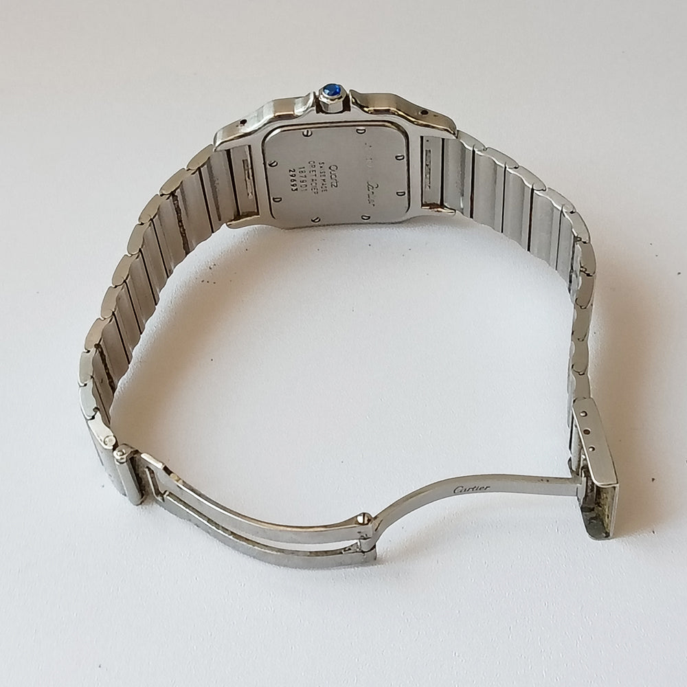 Santos Galbée Large 29mm Stainless Steel and Yellow Gold Quartz W20011C4