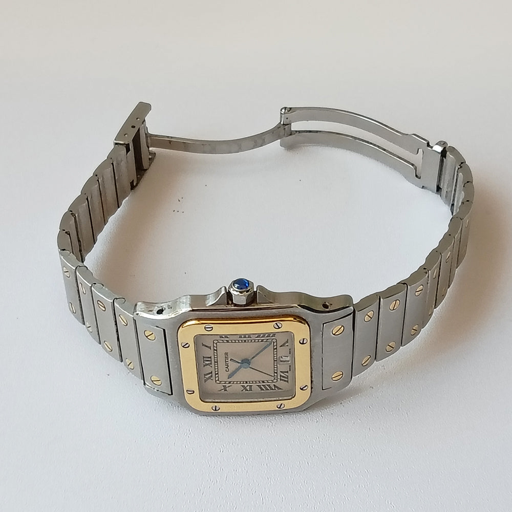 Santos Galbée Large 29mm Stainless Steel and Yellow Gold Quartz W20011C4
