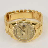 Day-Date President 36mm Yellow Gold Fluted Bezel 118238MR