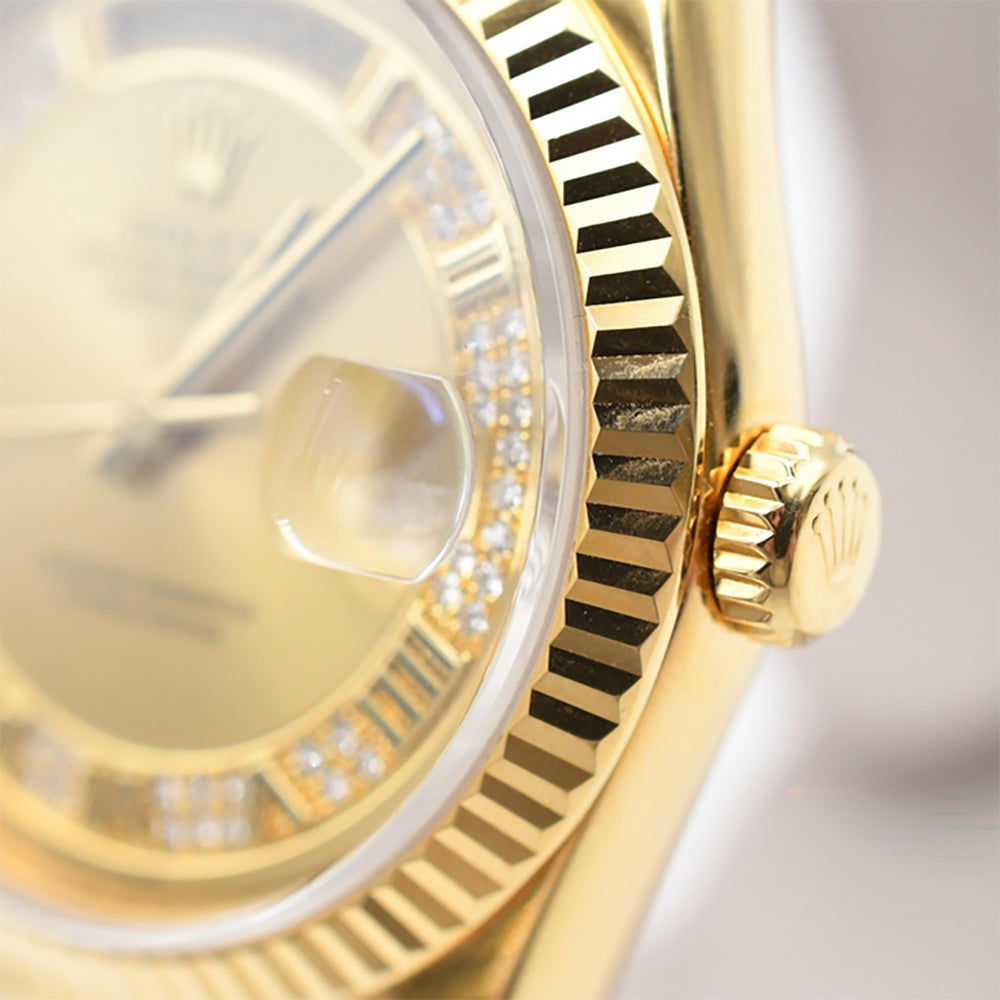 Day-Date President 36mm Yellow Gold Fluted Bezel 118238MR