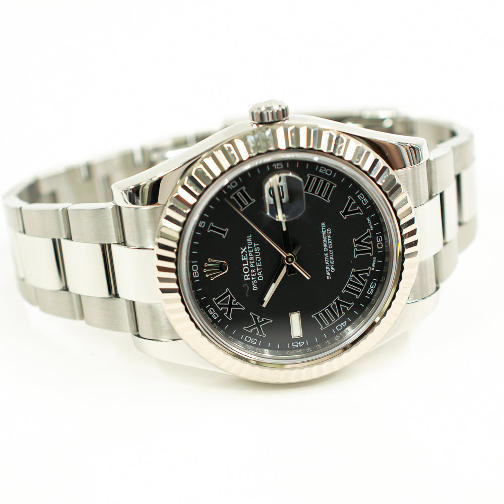 Datejust II Steel and White Gold 116334