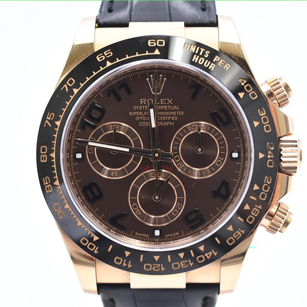 Daytona Rose Gold with Rubber Strap 116515LN