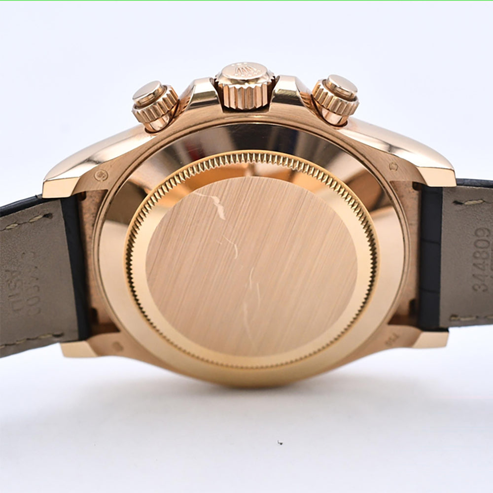 Daytona Rose Gold with Rubber Strap 116515LN