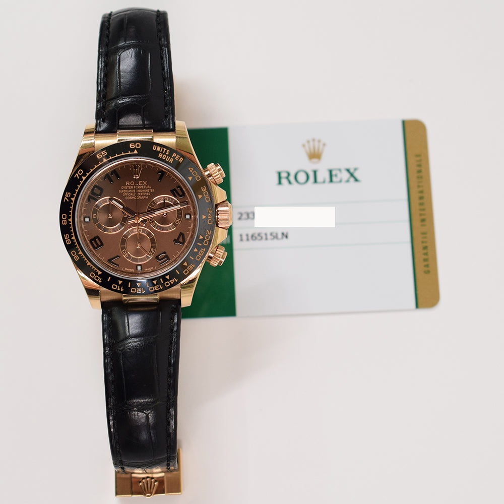 Daytona Rose Gold with Rubber Strap 116515LN