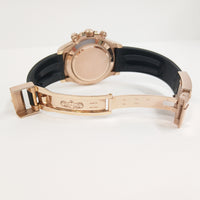 Daytona Rose Gold Black Ceramic Bezel with Rubber Strap 116515LN