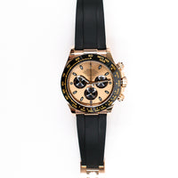 Daytona Rose Gold with Rubber Strap 116515LN
