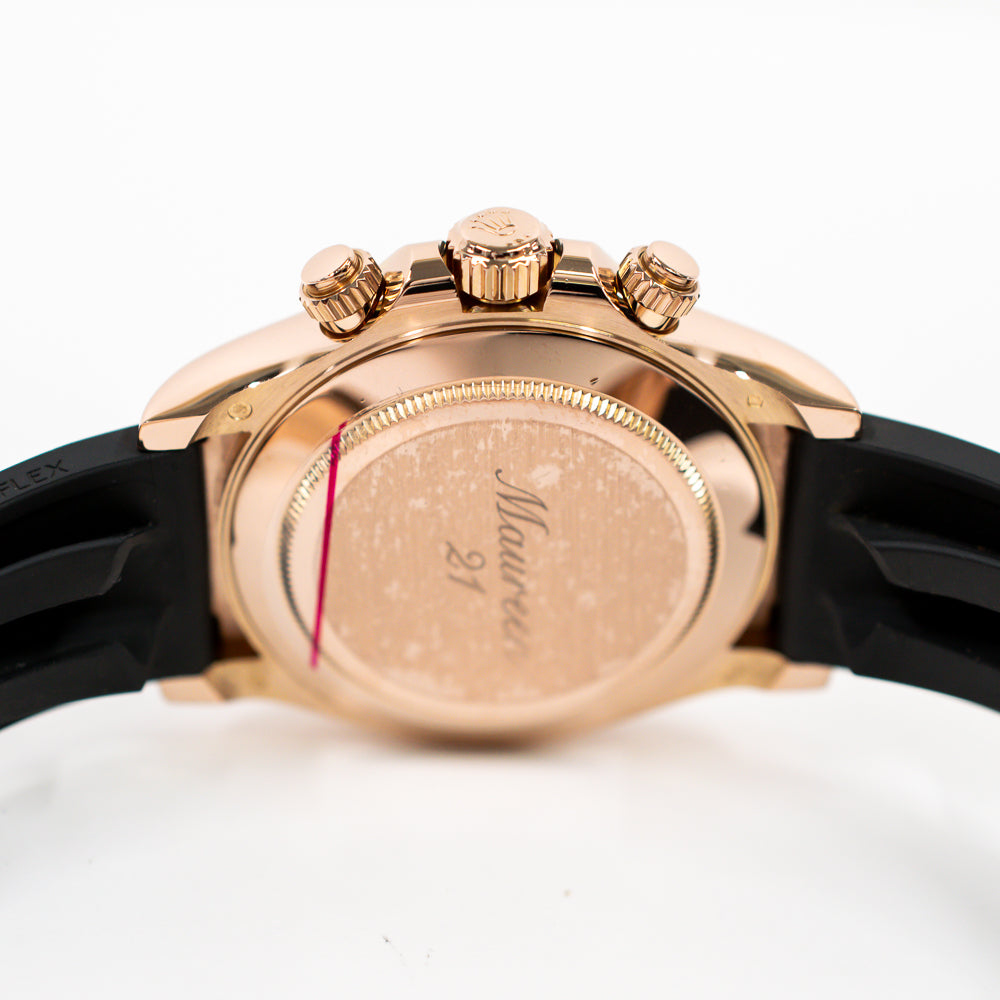 Daytona Rose Gold with Rubber Strap 116515LN