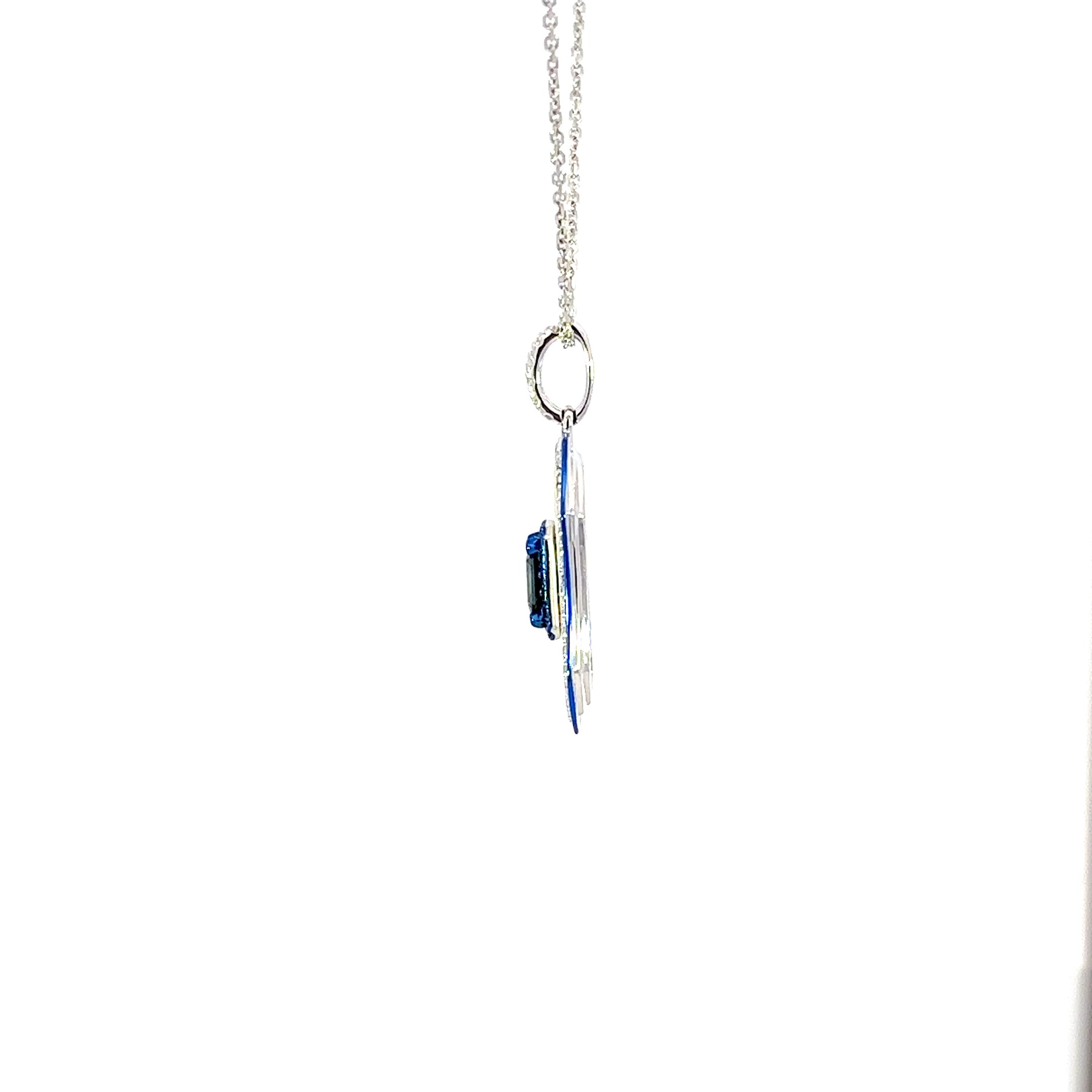14k yg oct shaped pend. w/ inl