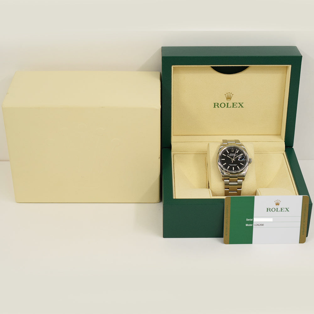 Datejust 36mm Domed Bezel Steel 126200