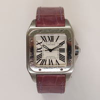 Santos 100 Medium 35.6mm x 41.3mm Stainless Steel Selfwinding W20126X8