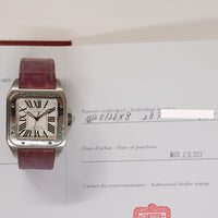 Santos 100 Medium 35.6mm x 41.3mm Stainless Steel Selfwinding W20126X8