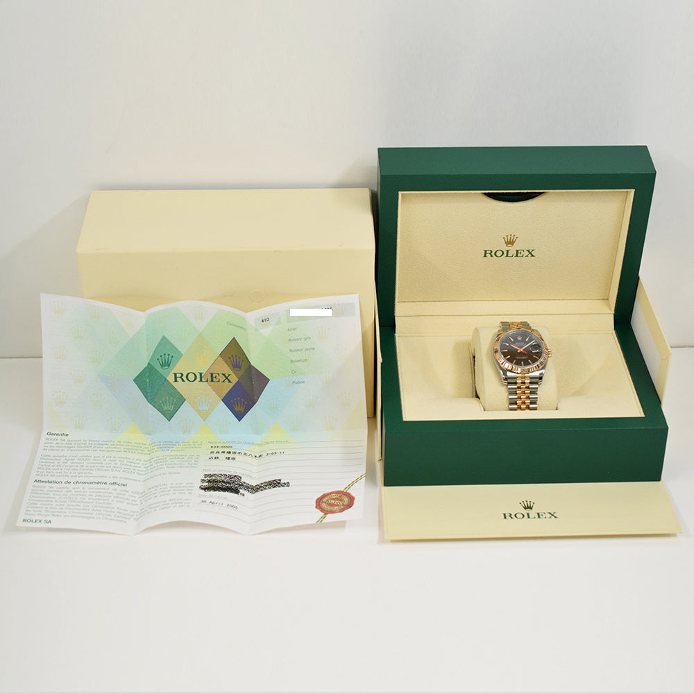 Datejust 36mm Turn-O-Graph Steel and Rose Gold 116261