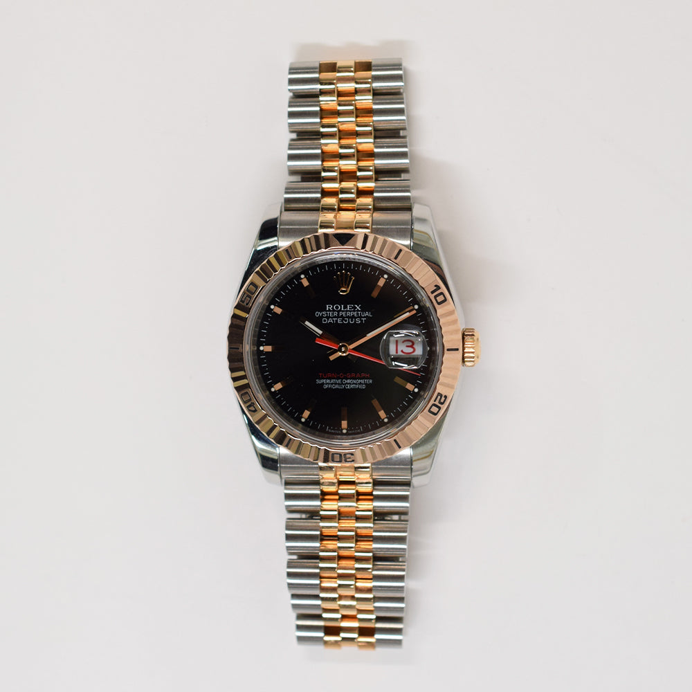 Datejust 36mm Turn-O-Graph Steel and Rose Gold 116261
