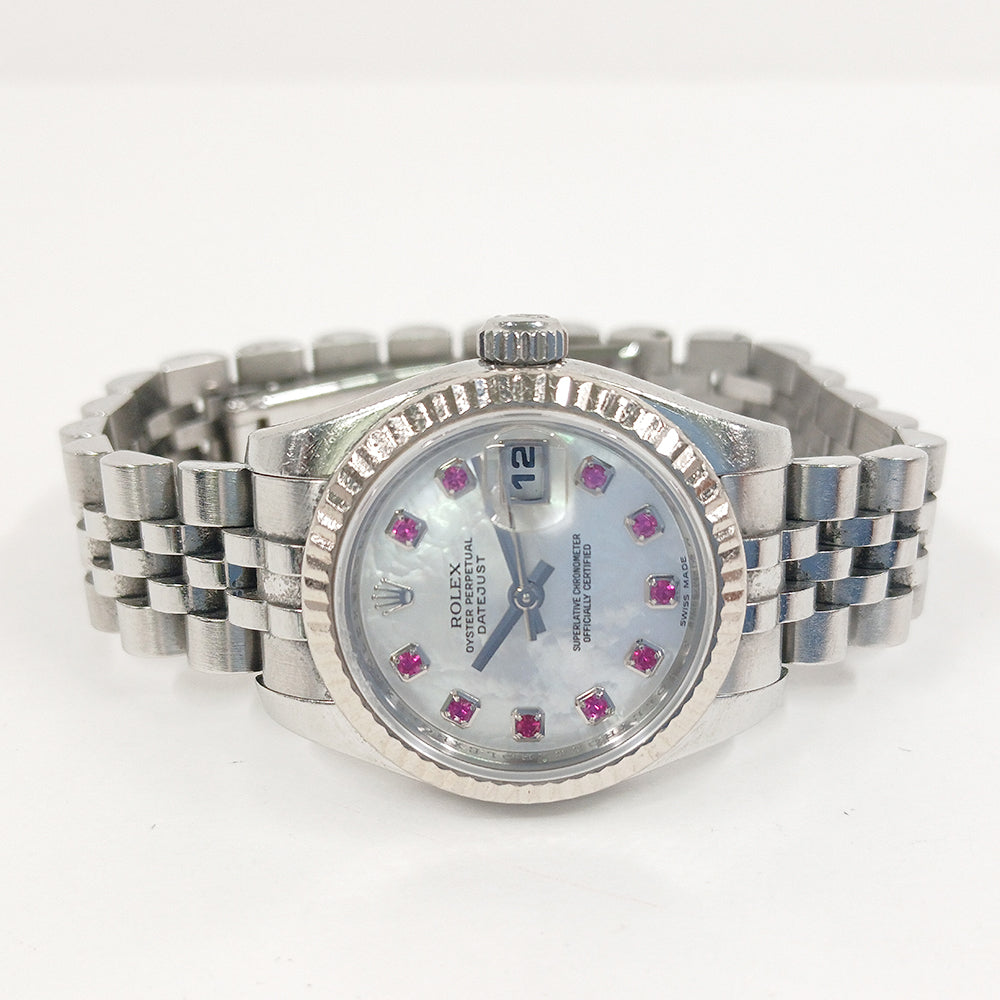 Datejust 26mm Stainless Steel and White Gold 179174NGR