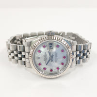 Datejust 26mm Stainless Steel and White Gold 179174NGR