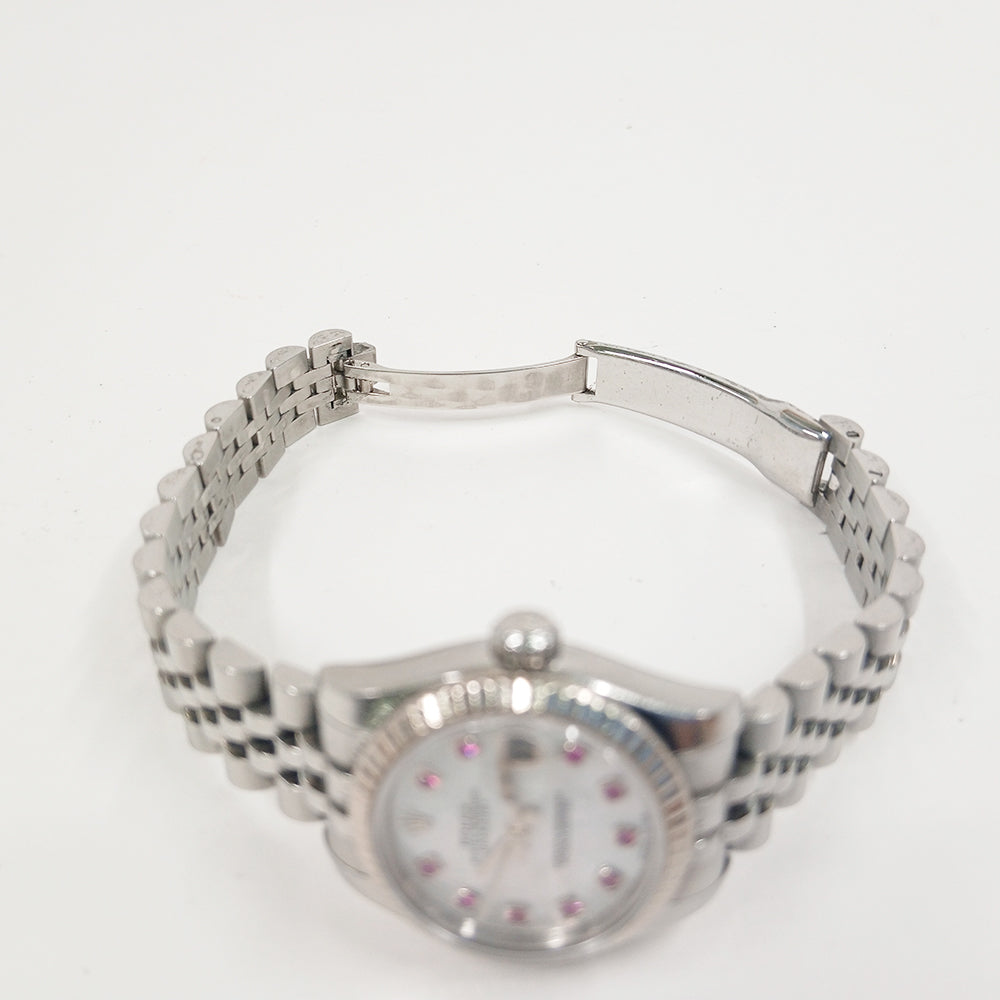 Datejust 26mm Stainless Steel and White Gold 179174NGR