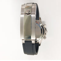 Daytona White Gold Black Ceramic Bezel with Rubber Strap 126519LNG