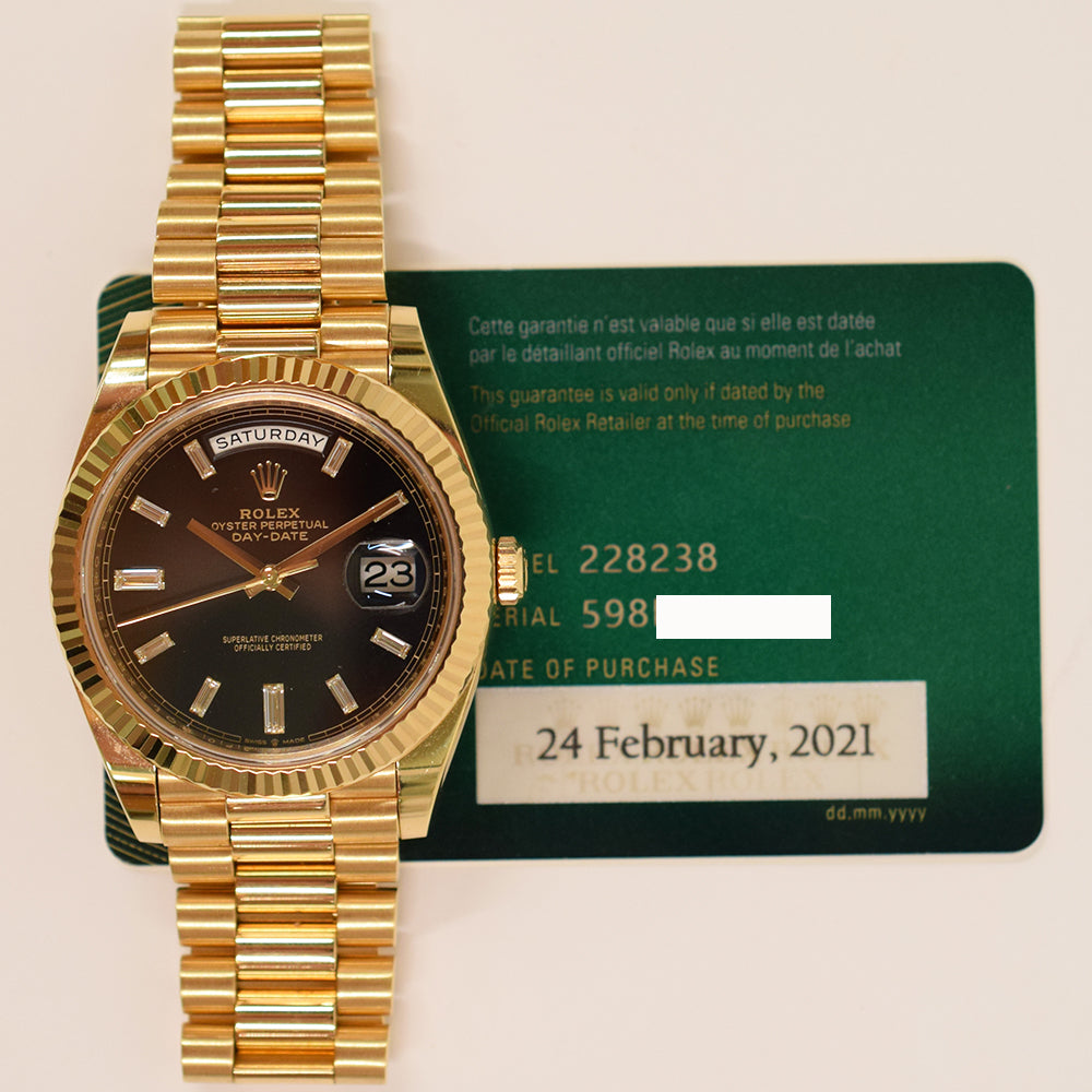 Day-Date President 40mm Dial Yellow Gold 228238A