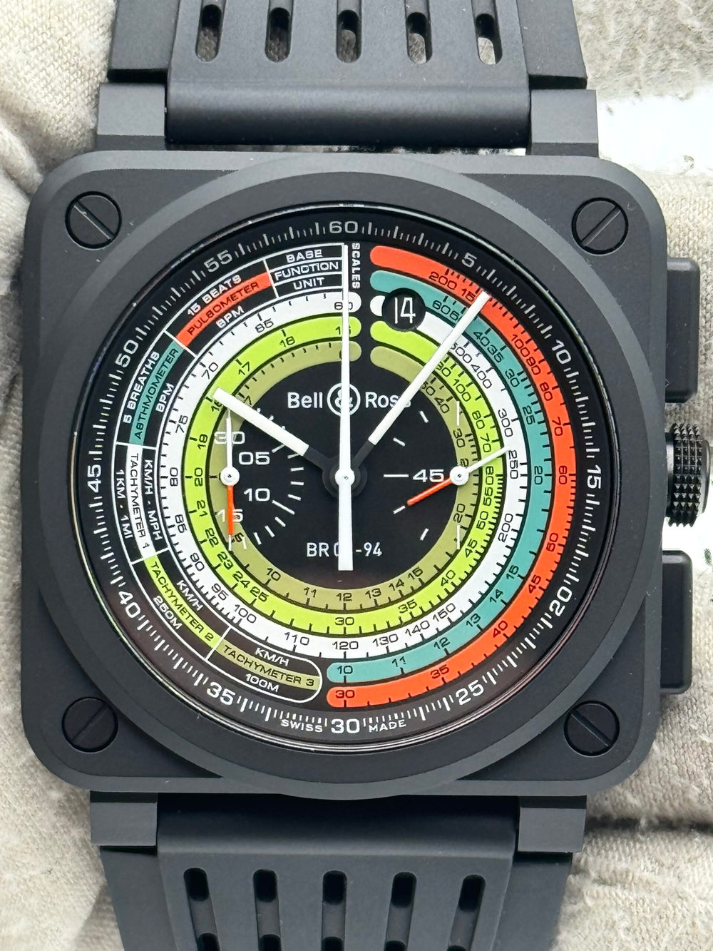 Bell &#038; Ross Chrono Multimeter BR0394-SW-CE/SRB