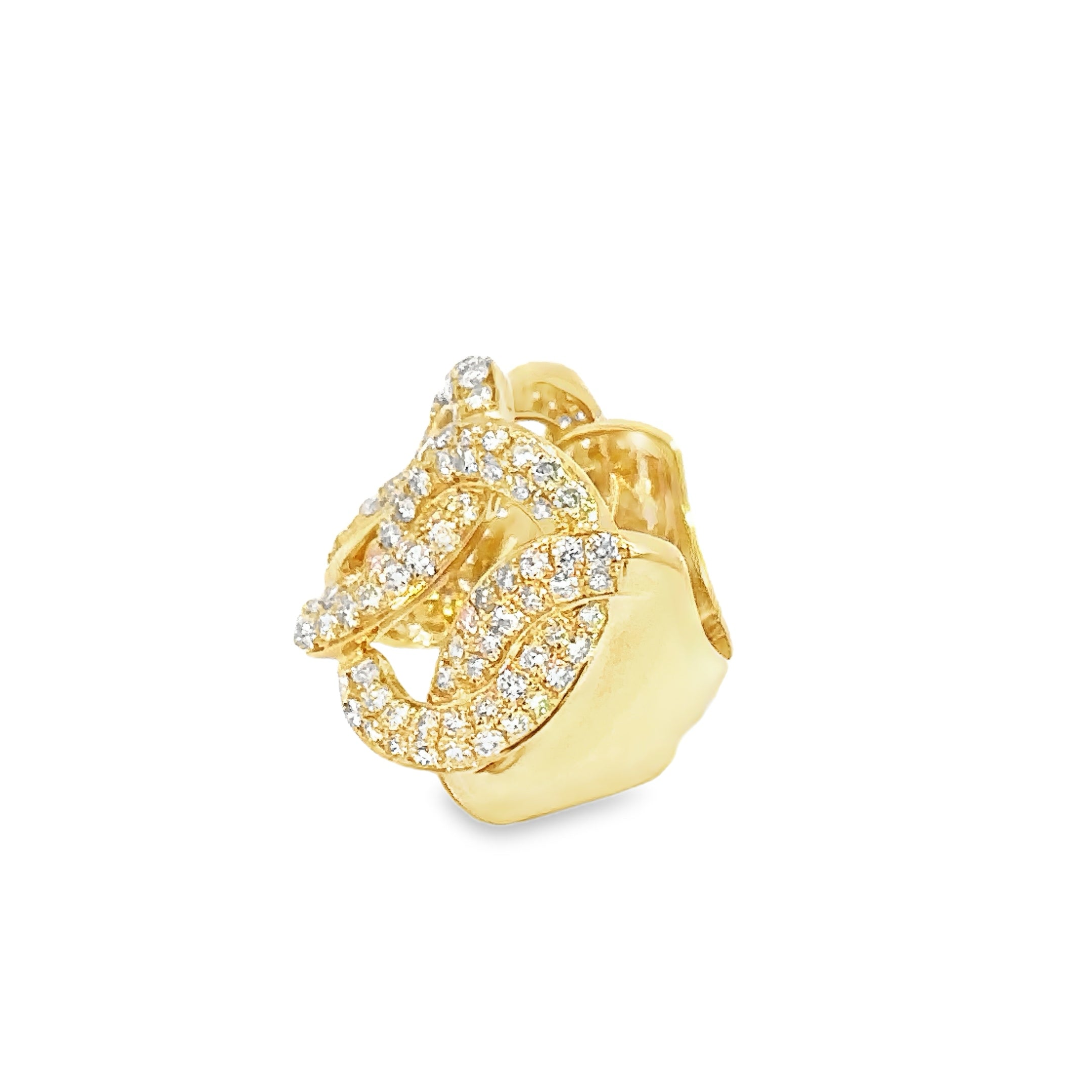 18k yellow gold & diamond ring