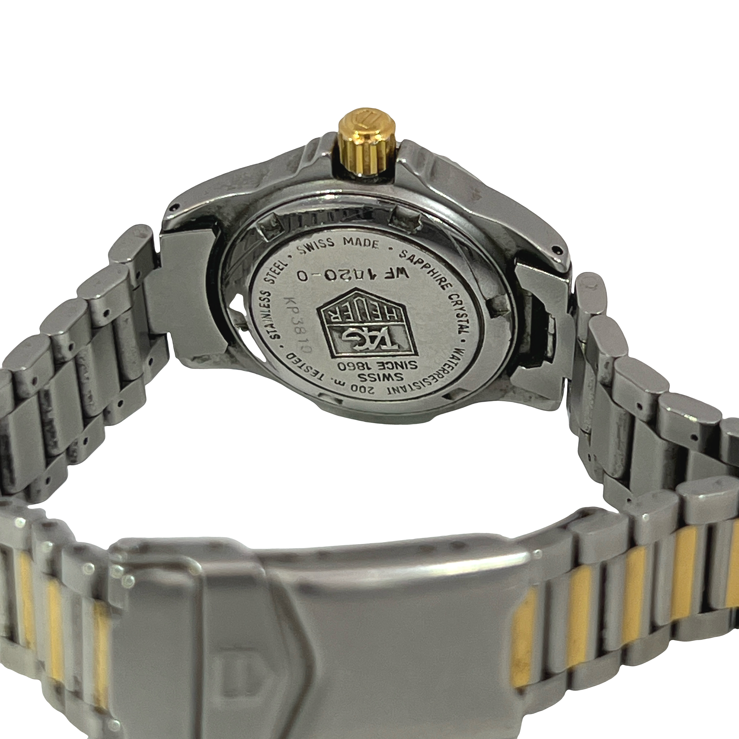 Pre-Owned Vintage 1990s TAG Heuer Professional 4000 Two-Tone Watch Ref. WF1120-0