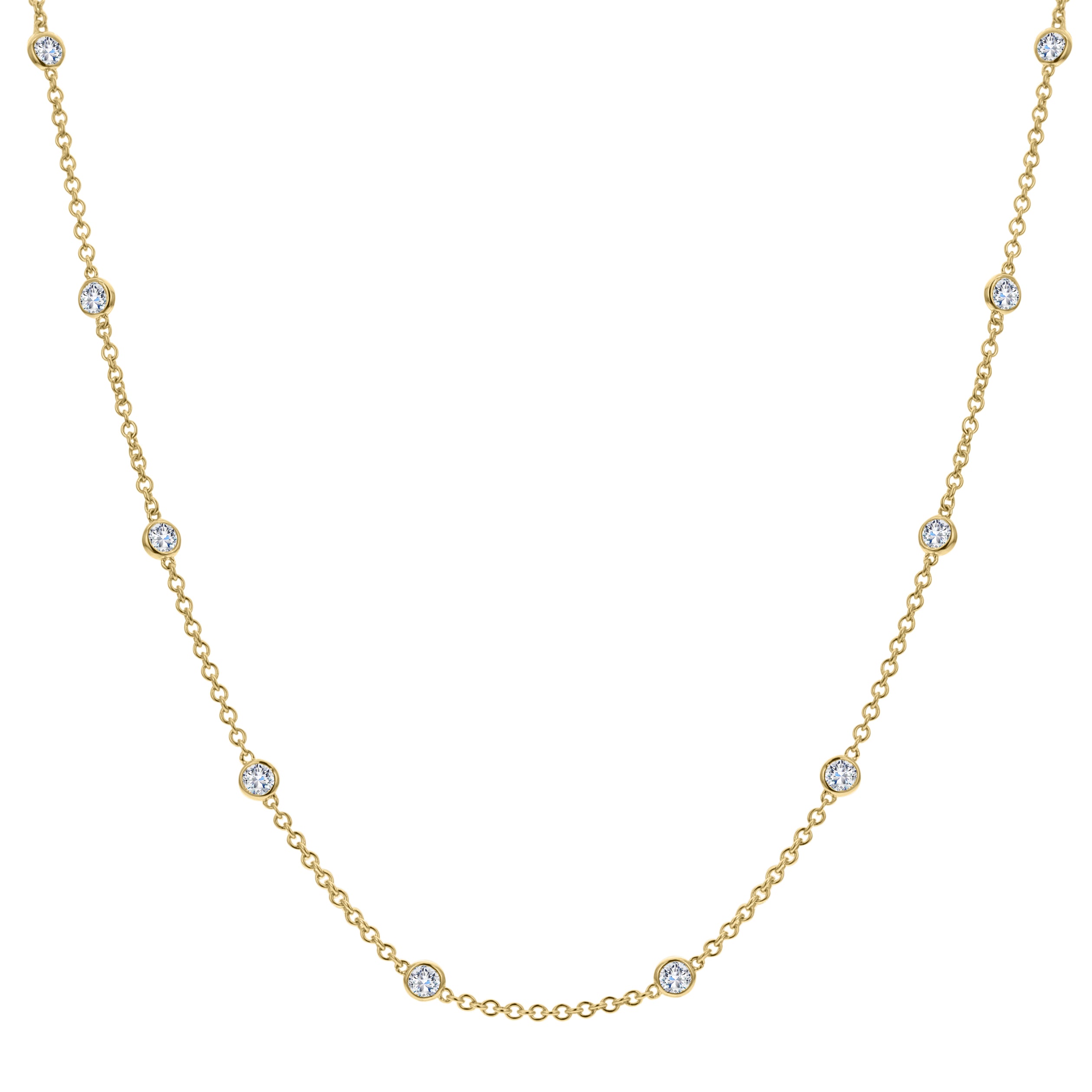 18k Yellow Gold DBY Necklace