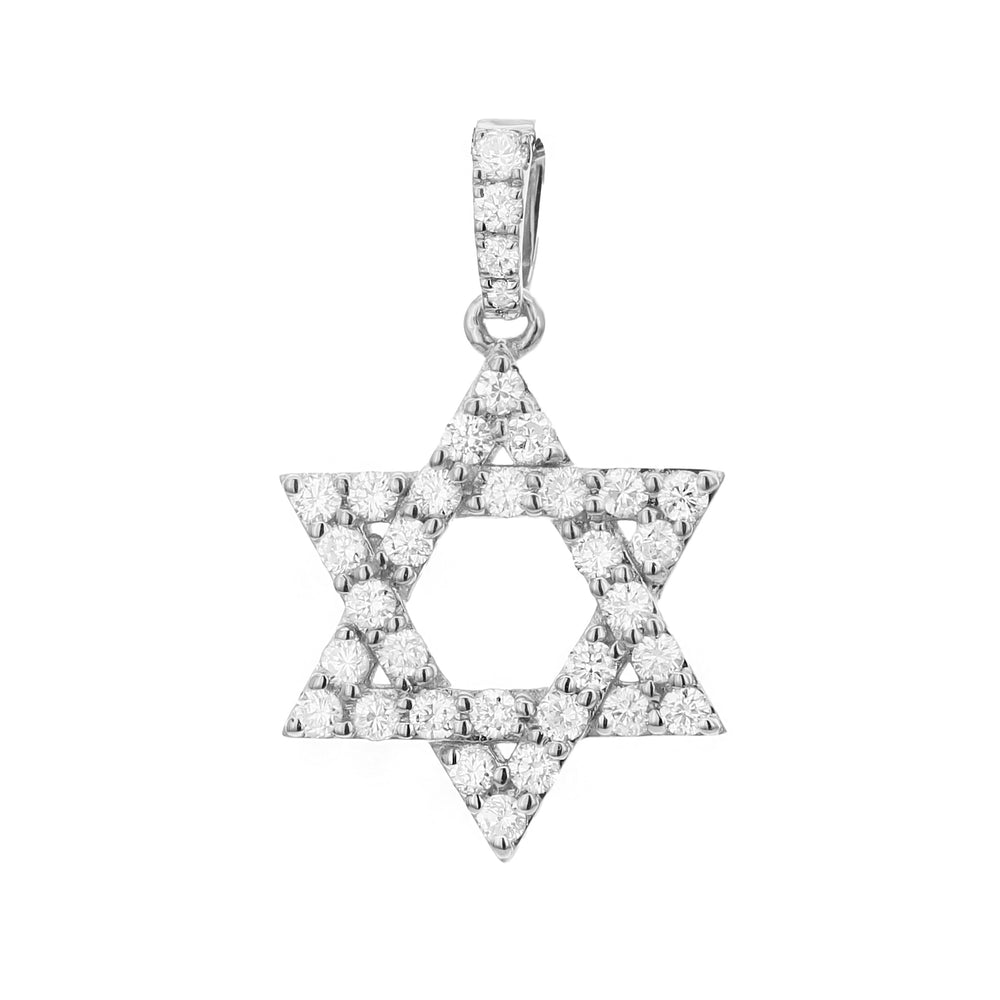 18kt wg Diamond Star of David